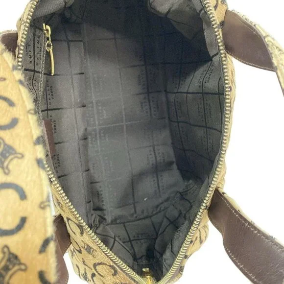 Celine Handbag C Macadam Pattern Light Brown Dark - Picture 6 of 11